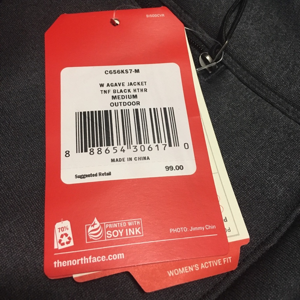 Charcoal North Face Jacket - Picture 2 of 2